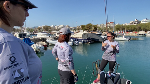 Evi Delidou Offshore Racing Training girls Aether talk