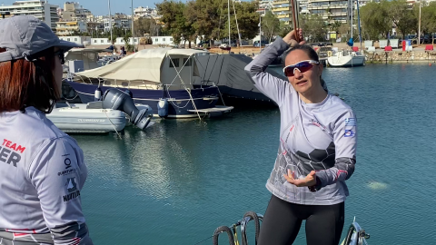 Evi Delidou Offshore Racing offshore sailing Training Team Aether