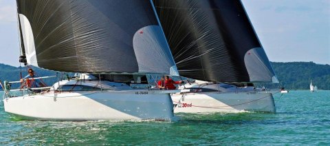 Dehler 30 one design match racing in Hungary