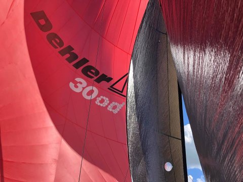 Dehler 30 one design red colors 