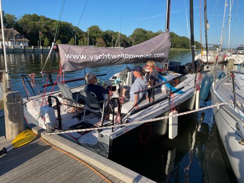 Playtime family sailing and relaxing