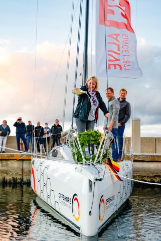 Dehler 30 one design christening of race boat